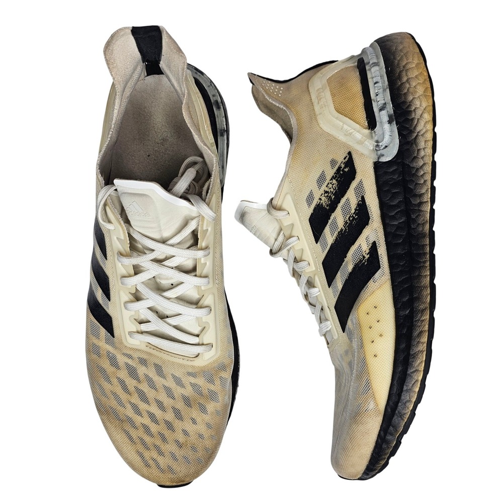 Adidas Ultraboost PB Mens Size 10 White‎ Core Black Running Shoes EG0915 - Picture 7 of 11